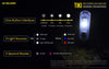 Flashlights & Headlamps - Nitecore TIKI GITD Keychain Light (300 Lumens | Rechargeable | Aux. 500mW UV Beam)