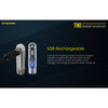 Flashlights & Headlamps - Nitecore TIKI Keychain Light W/ Aux. UV Beam (300 Lumens | USB Rechargeable)