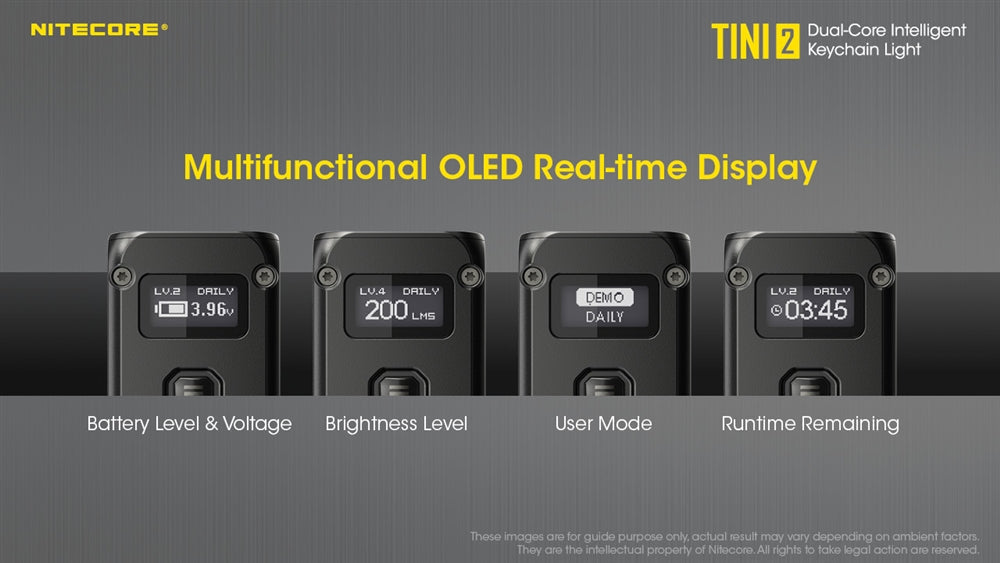 Flashlights & Headlamps - Nitecore TINI 2 Keychain Light (500 Lumens | Rechargeable)