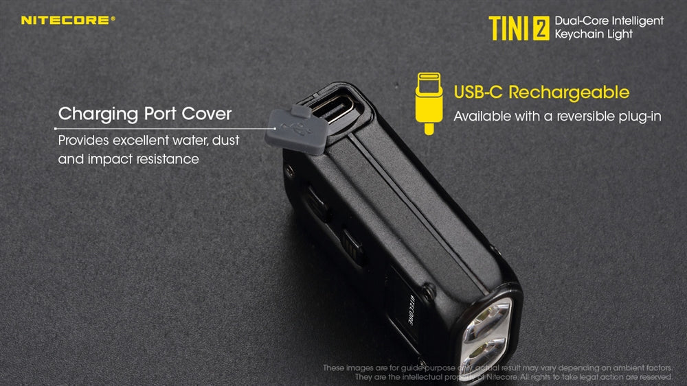 Flashlights & Headlamps - Nitecore TINI 2 Keychain Light (500 Lumens | Rechargeable)