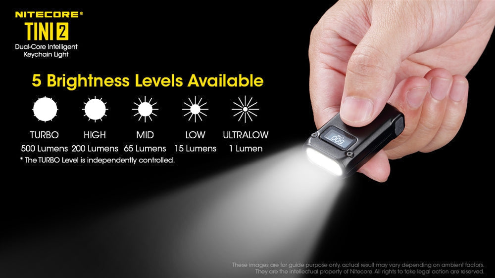 Flashlights & Headlamps - Nitecore TINI 2 Keychain Light (500 Lumens | Rechargeable)