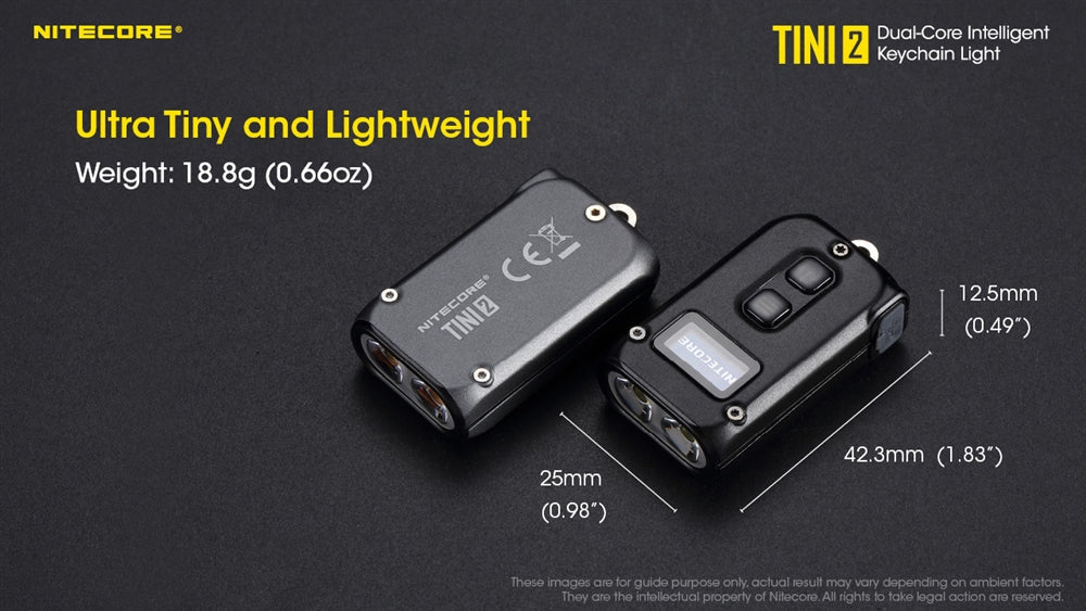 Flashlights & Headlamps - Nitecore TINI 2 Keychain Light (500 Lumens | Rechargeable)