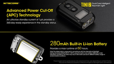Flashlights & Headlamps - Nitecore TINI 2 Keychain Light (500 Lumens | Rechargeable)
