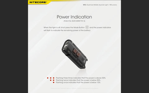 Flashlights & Headlamps - Nitecore Tip SE Keychain Light (700 Lumens | Rechargeable)