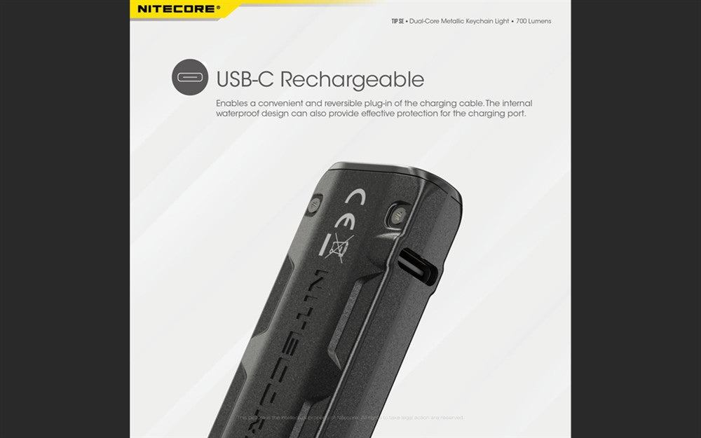 Flashlights & Headlamps - Nitecore Tip SE Keychain Light (700 Lumens | Rechargeable)