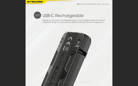 Flashlights & Headlamps - Nitecore Tip SE Keychain Light (700 Lumens | Rechargeable)