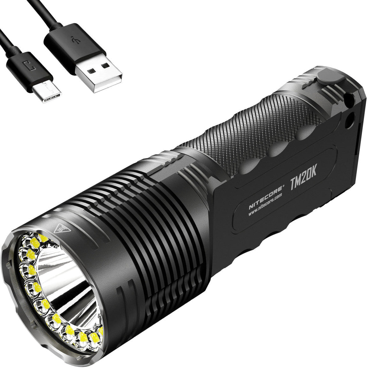 Flashlights & Headlamps - Nitecore TM20K Tiny Monster Tactical Searchlight (20,000 Lumens | Rechargeable)