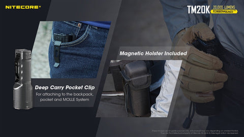 Flashlights & Headlamps - Nitecore TM20K Tiny Monster Tactical Searchlight (20,000 Lumens | Rechargeable)