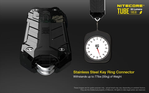 Flashlights & Headlamps - Nitecore TUBE V2.0 Keychain Light (55 Lumens | Rechargeable)