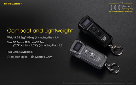 Flashlights & Headlamps - Nitecore TUP EDC Flashlight (1000 Lumens | Rechargeable)