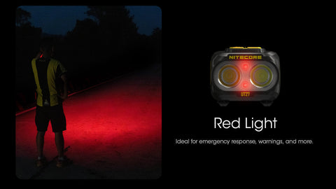 Flashlights & Headlamps - Nitecore UT27 Running Headlamp W/ Aux. Red Beam (800 Lumens | USB-C Rechargeable Or 3xAAA)