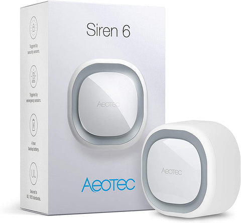 Home Automation - Aeotec ZW164 Siren 6 (Z-Wave Plus)
