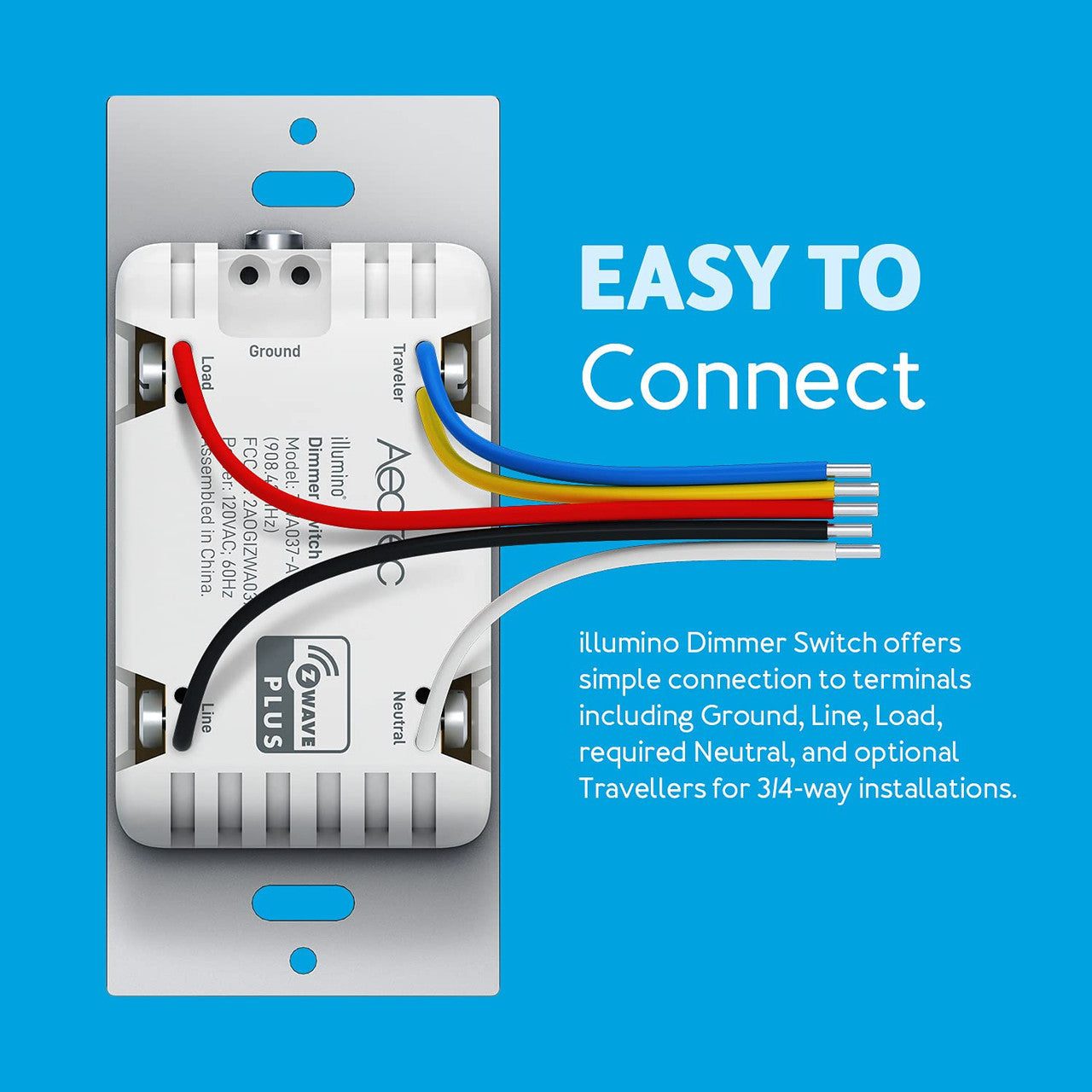 Home Automation - Aeotec ZWA037 Illumino Dimmer Switch (Z-Wave Plus)