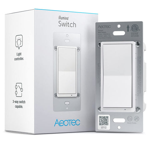 Home Automation - Aeotec ZWA038 Illumino On/Off Light Switch (Z-Wave Plus)