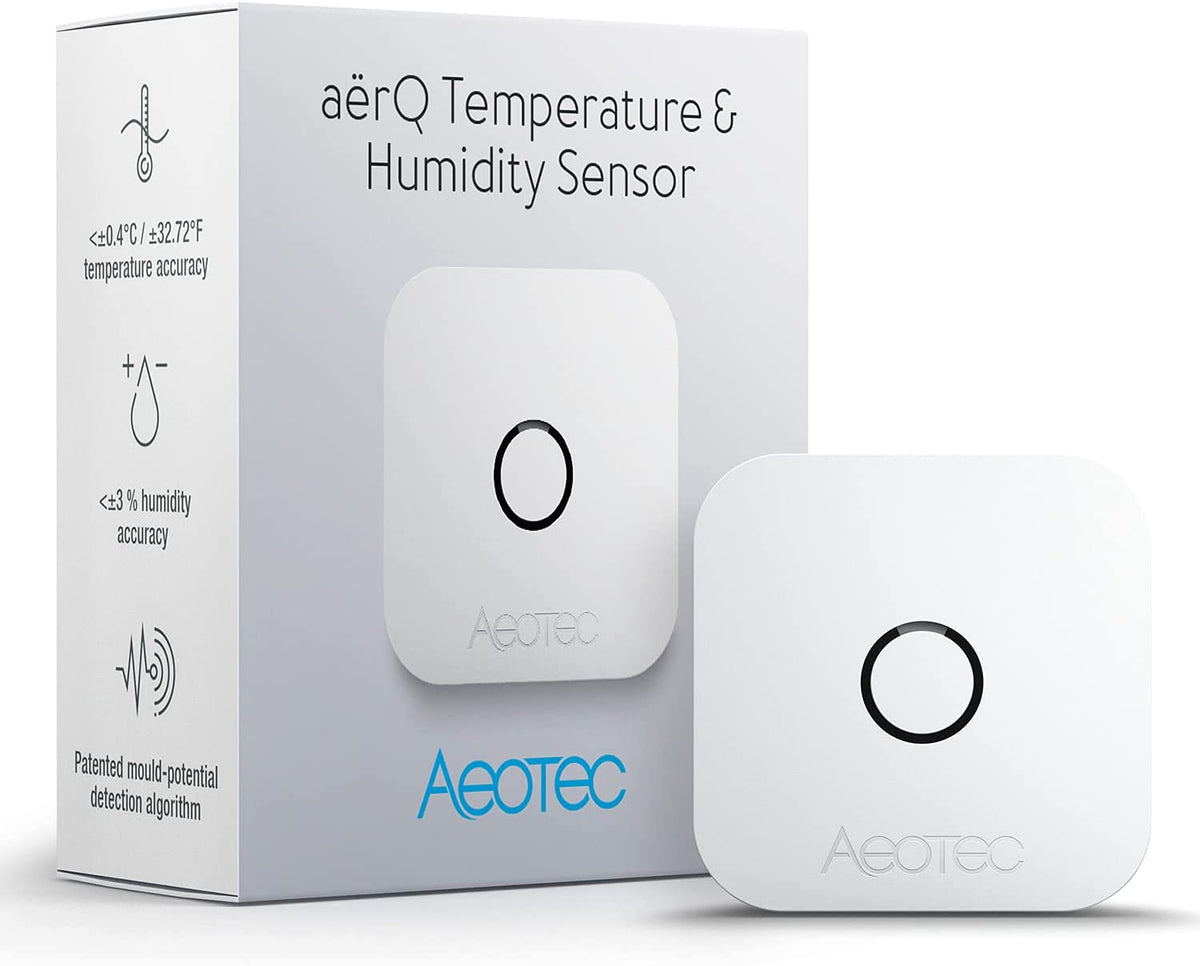 Home Automation - Aeotec ZWA039 AerQ Temperature & Humidity Sensor (Z-Wave Plus)