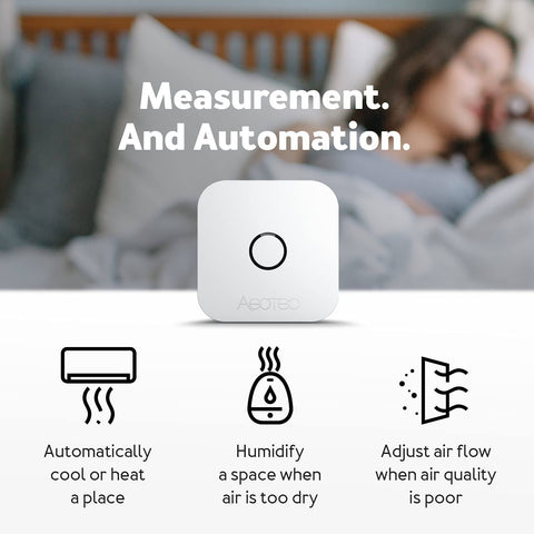 Home Automation - Aeotec ZWA039 AerQ Temperature & Humidity Sensor (Z-Wave Plus)