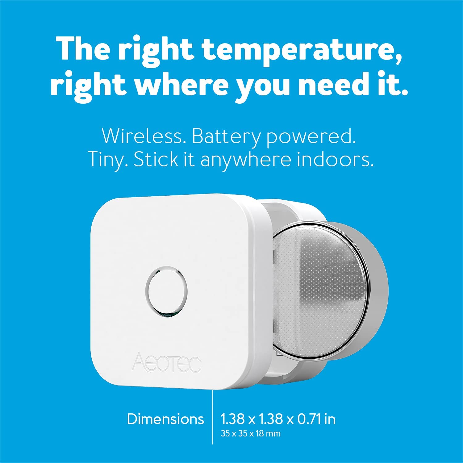 Home Automation - Aeotec ZWA039 AerQ Temperature & Humidity Sensor (Z-Wave Plus)