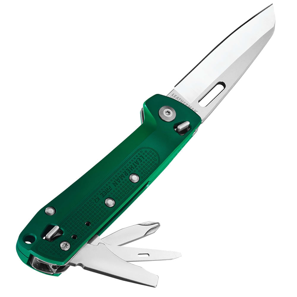 Knives & Tools - Leatherman FREE K2 Knife, Navy Blue