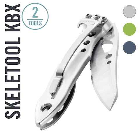 Knives & Tools - Leatherman Skeletool KBx Knife W/ Bottle Opener & 420HC Serrated Blade