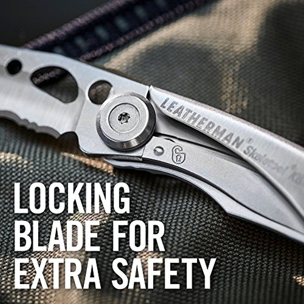 Knives & Tools - Leatherman Skeletool KBx Knife W/ Bottle Opener & 420HC Serrated Blade