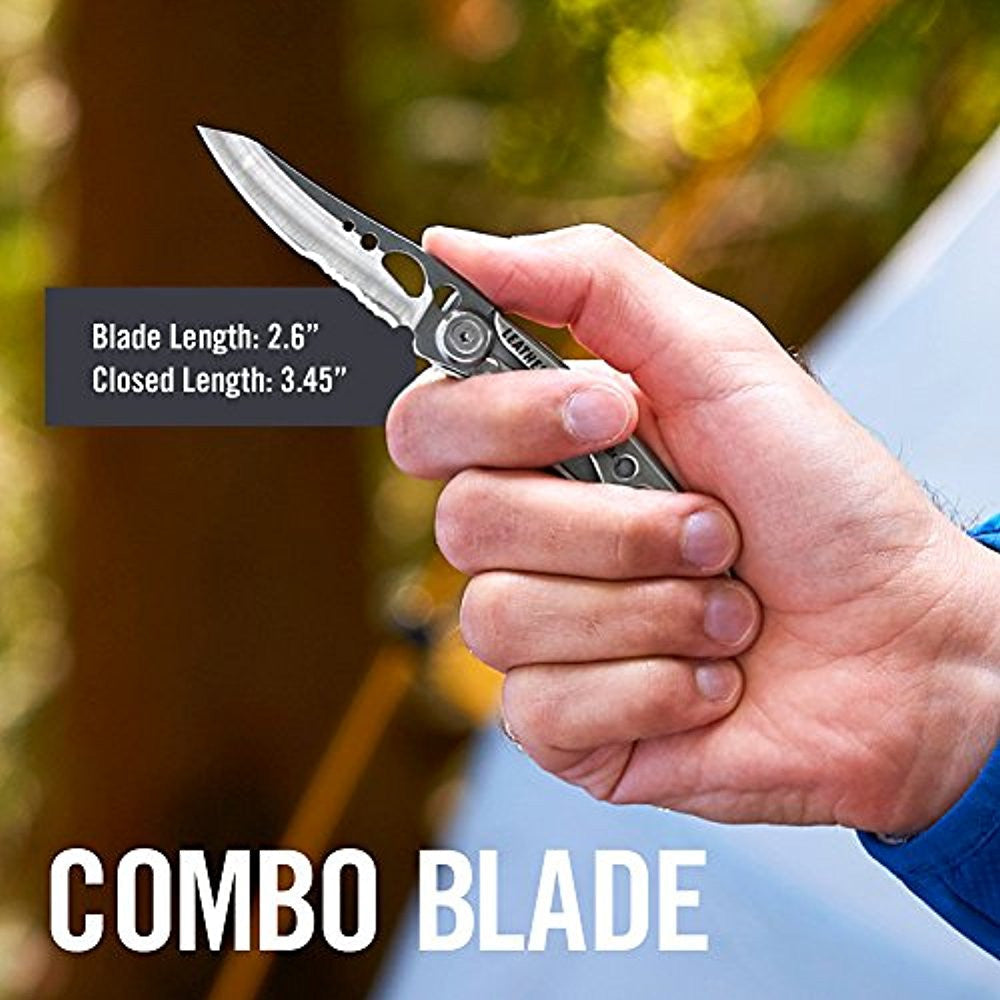 Knives & Tools - Leatherman Skeletool KBx Knife W/ Bottle Opener & 420HC Serrated Blade