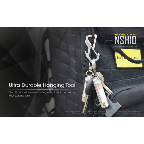 Knives & Tools - Nitecore NSH10 Titanium Carabiner Multi-Tool