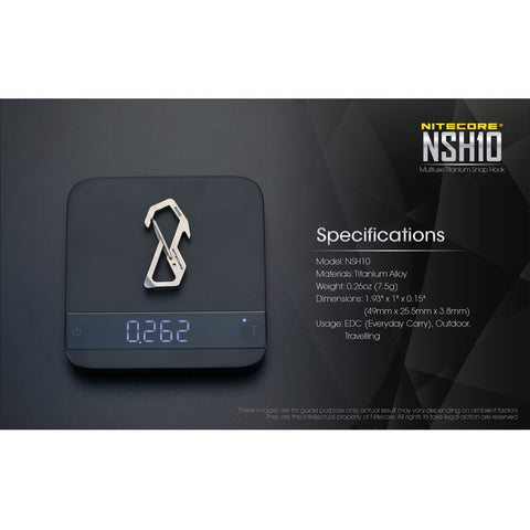 Knives & Tools - Nitecore NSH10 Titanium Carabiner Multi-Tool
