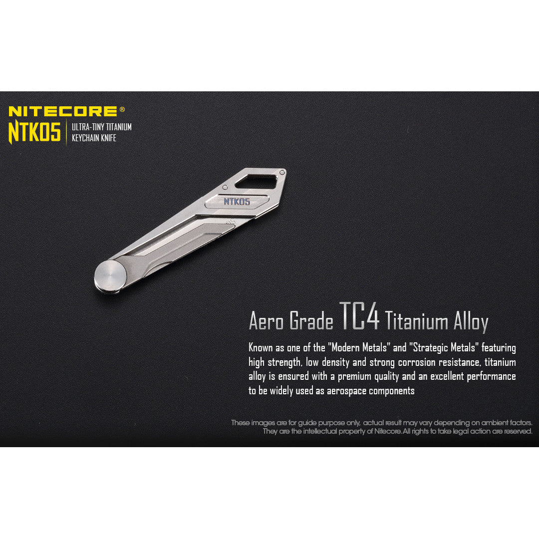 Knives & Tools - Nitecore NTK05 Titanium Folding Scalpel Keychain Knife