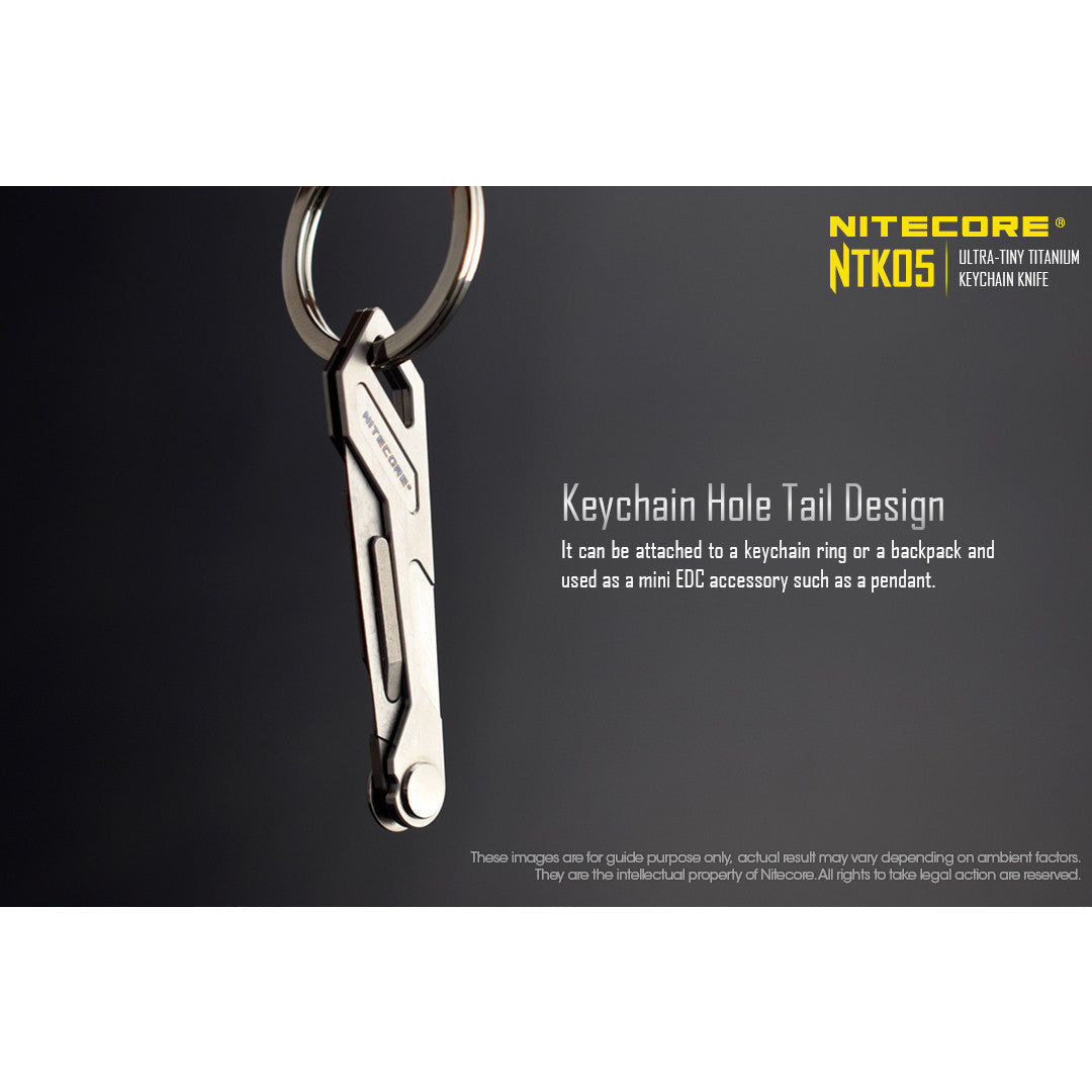 Knives & Tools - Nitecore NTK05 Titanium Folding Scalpel Keychain Knife