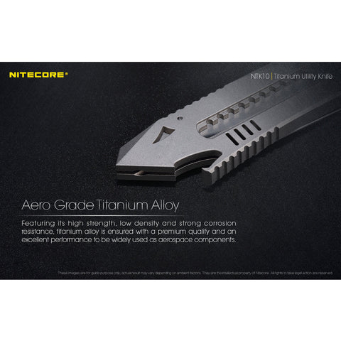 (USED/OPEN-BOX) Nitecore NTK10 Titanium Pocket Utility Knife