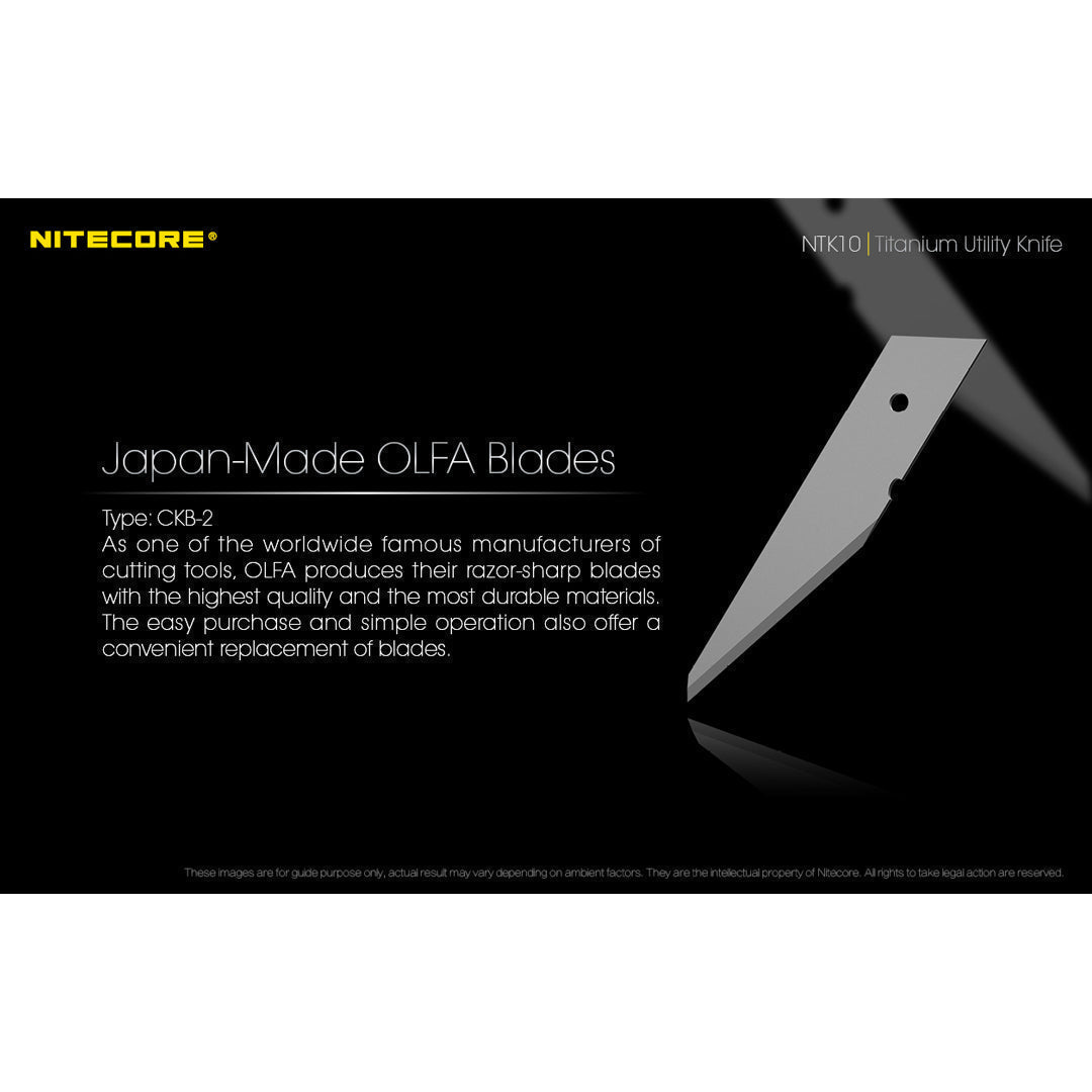 (USED/OPEN-BOX) Nitecore NTK10 Titanium Pocket Utility Knife