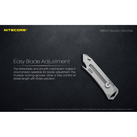 (USED/OPEN-BOX) Nitecore NTK10 Titanium Pocket Utility Knife