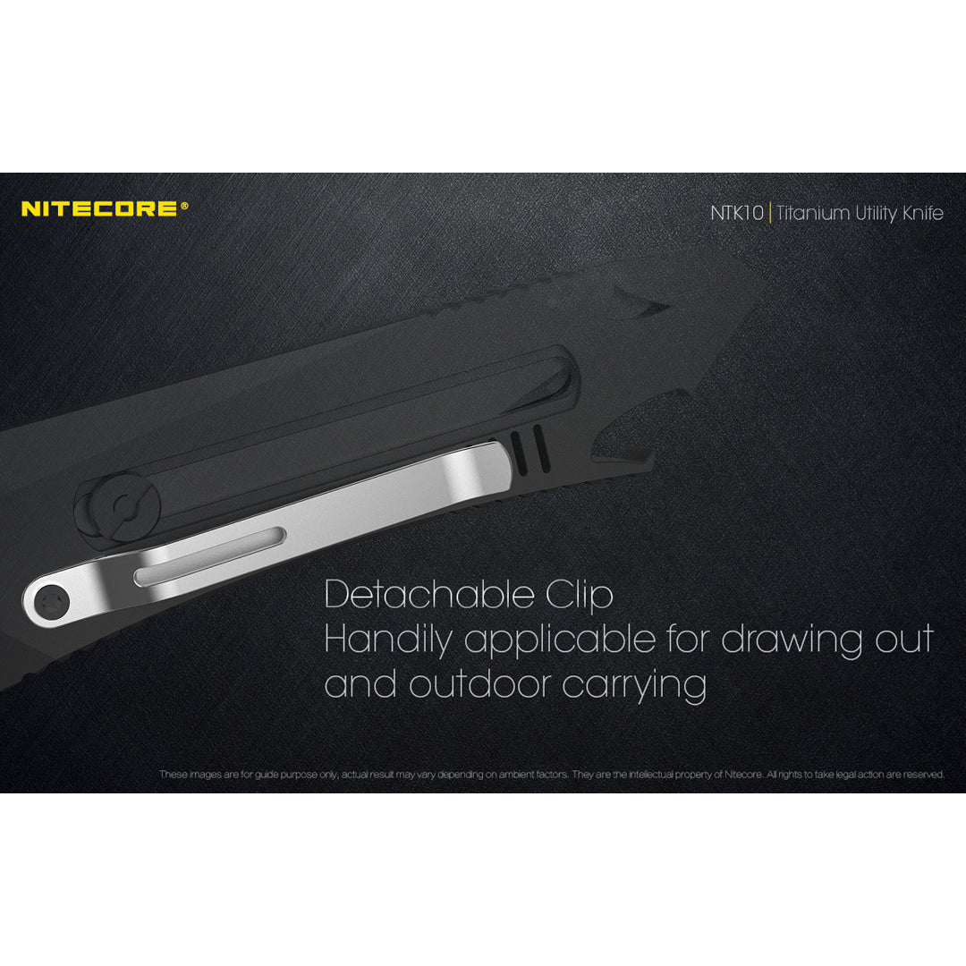 (USED/OPEN-BOX) Nitecore NTK10 Titanium Pocket Utility Knife