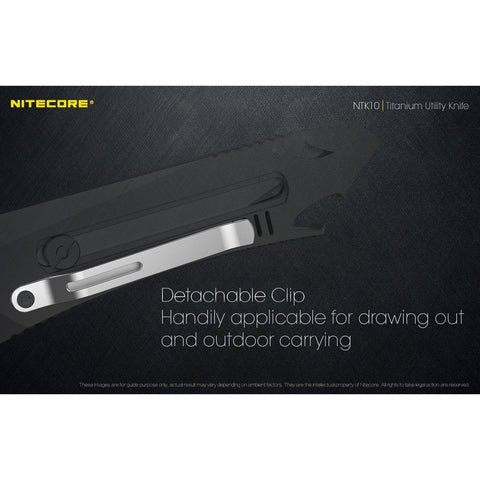 (USED/OPEN-BOX) Nitecore NTK10 Titanium Pocket Utility Knife