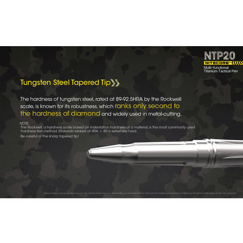 Knives & Tools - Nitecore NTP20 Titanium Multifunction Pen With Tungsten Steel Tip