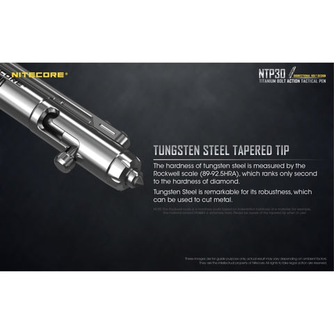 Knives & Tools - Nitecore NTP30 Titanium Bidirectional Bolt Action Multifunction Pen