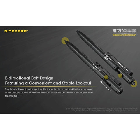 Knives & Tools - Nitecore NTP31 Bolt Action Mutlifunction Pen