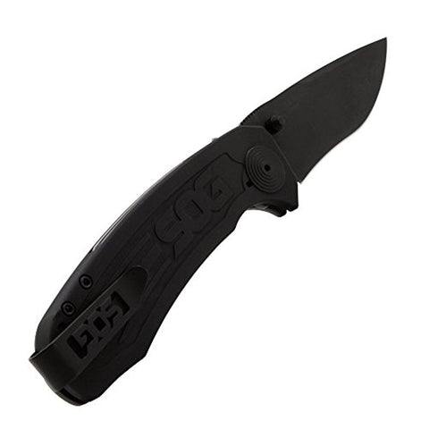Knives & Tools - SOG BA1001 Banner Spring-Assisted Folding Knife, Black