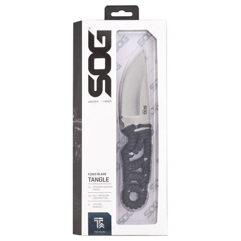 Knives & Tools - SOG FX31K Tangle Knife W/ Paracord-Wrapped Handle, Satin Polished