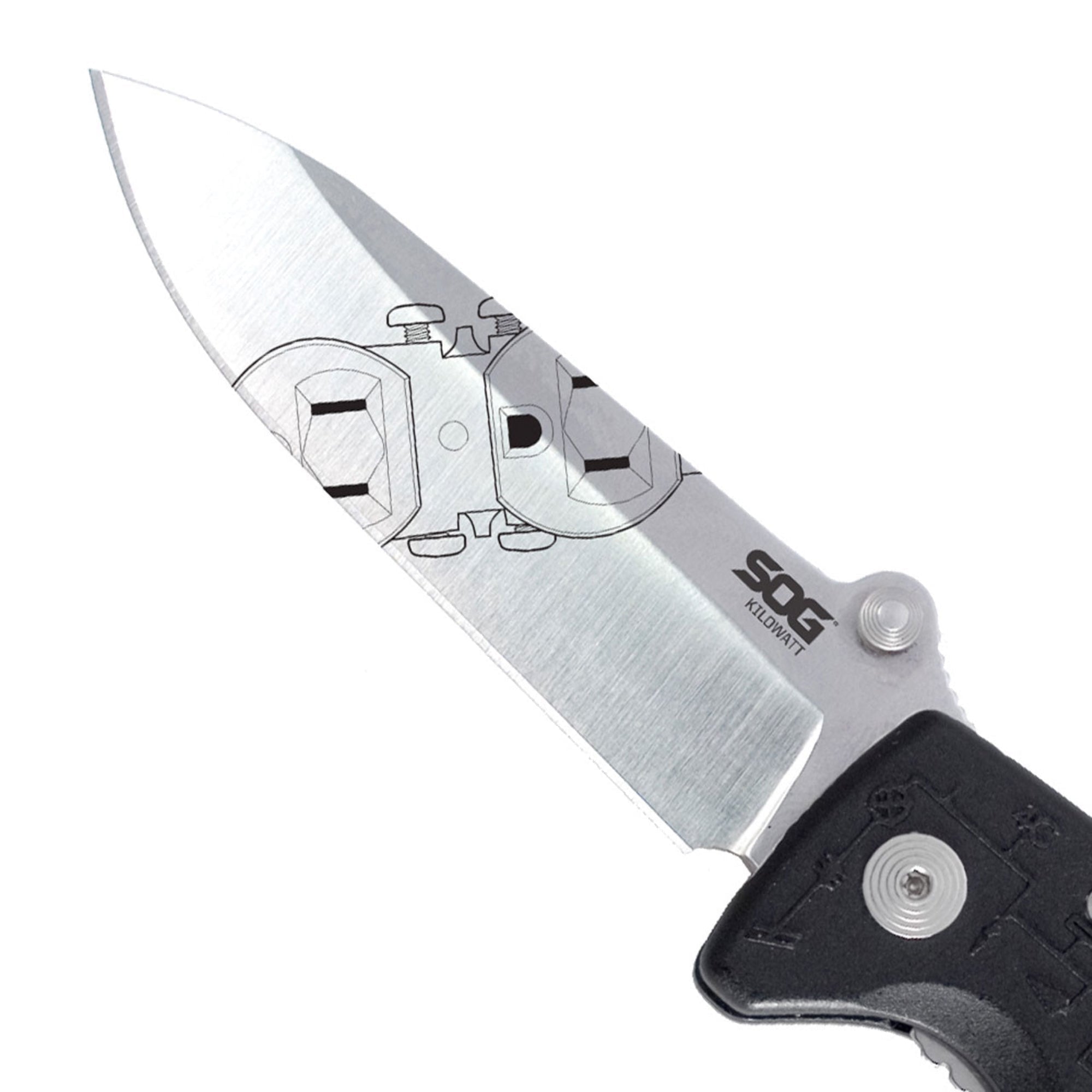Knives & Tools - SOG Kilowatt Electrician's Folding Knife W/ Wire Strippers (#EL01-CP)