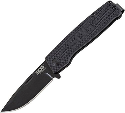 Knives & Tools - SOG TM1002 Terminus Slip Joint Folding Knife, Black