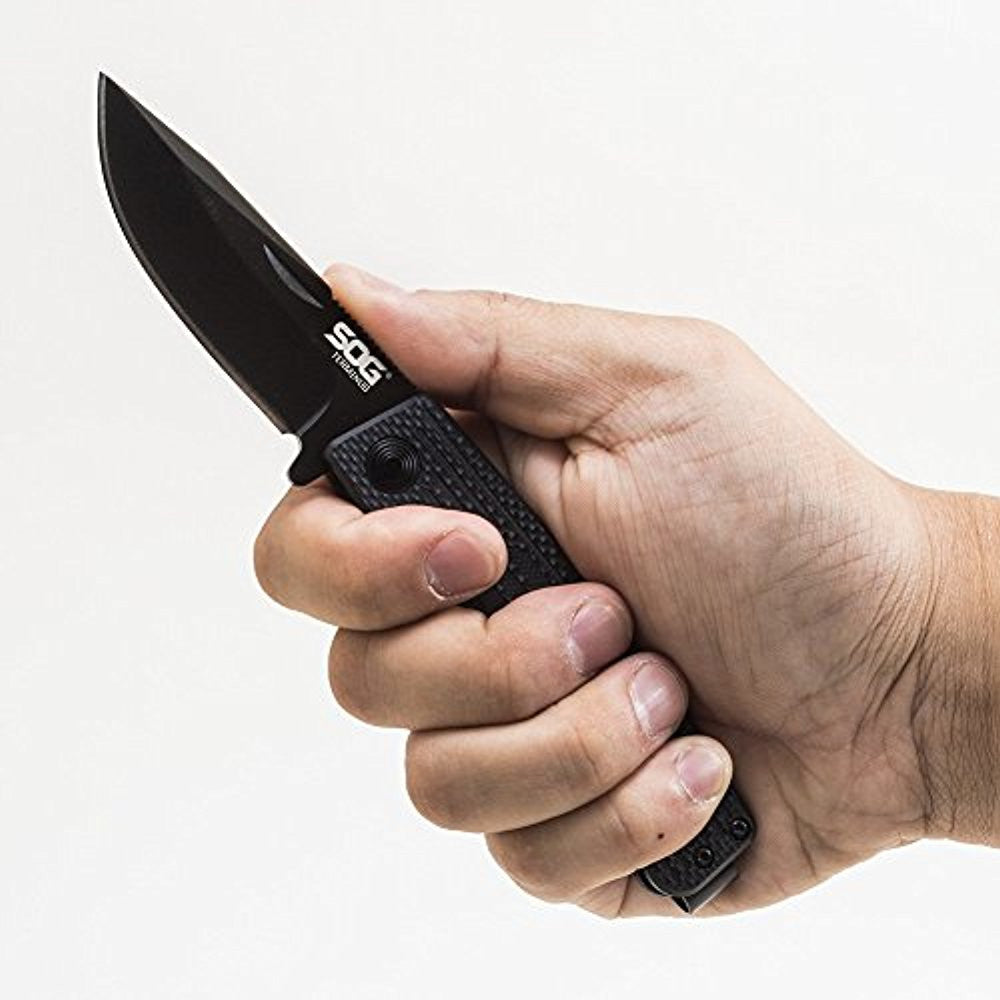 Knives & Tools - SOG TM1002 Terminus Slip Joint Folding Knife, Black