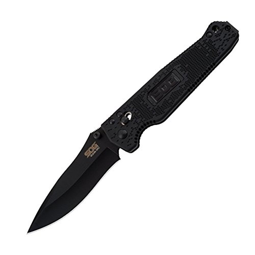 Knives & Tools - SOG VS03 Vision Arc Folding Knife, Black W/ VG10 Stainless Blade