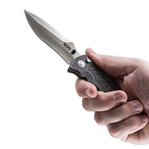 Knives & Tools - SOG ZM1018 Zoom Folding Knife, Carbon Fiber W/ S30V Stainless Blade