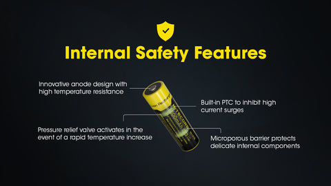 Nitecore NL1410 1000mAh Rechargeable 14500 Li-Ion Battery